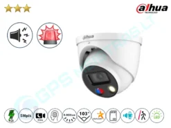 Dahua Kupolinė 5MP IP Kamera 3549D Su LED, Sirena Ir švyturėliais