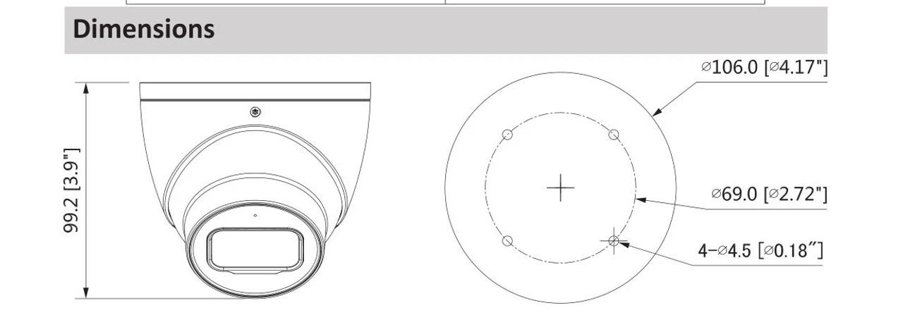 Dahua N45DJ62 4MP IR Starlight+ Outdoor Eyeball IP Security Camera With EPoE And 2.8mm Fixed Lens - Image 2