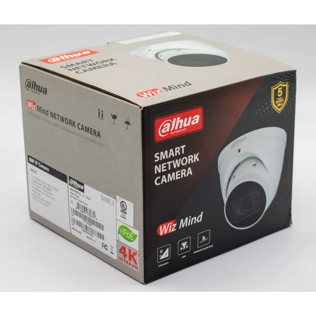 Dahua N85FJ6Z AcuPick, Starlight+ 8MP Outdoor IR Turret IP Security Camera With 2.7~12mm Varifocal Lens, White - Image 3