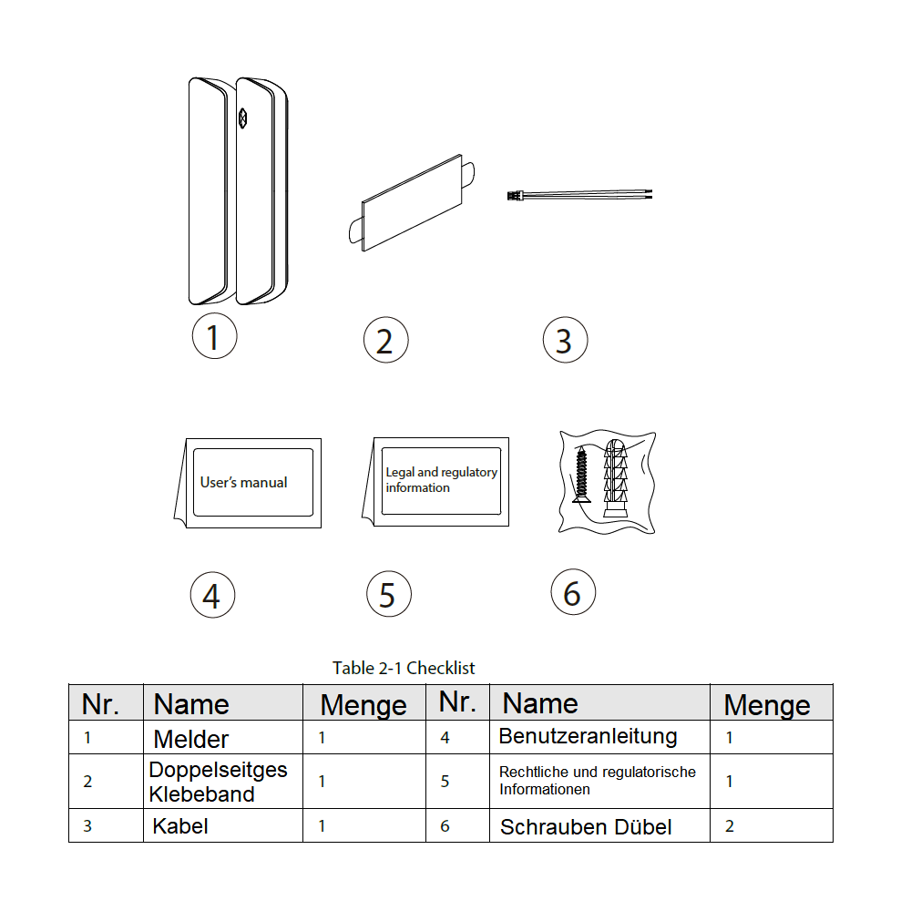 Dahua ARD323-W2(868) Türkontakt Schließkontakt Lang - Image 7