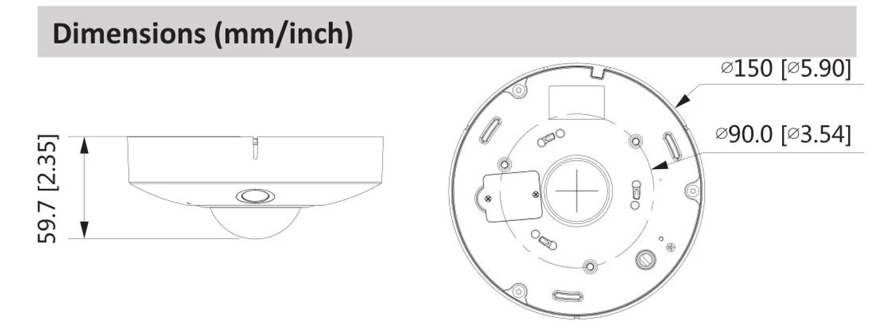 Dahua DH-IPC-EBW81242N 12MP 4K IR Panoramic Fisheye IP Security Camera - Image 4
