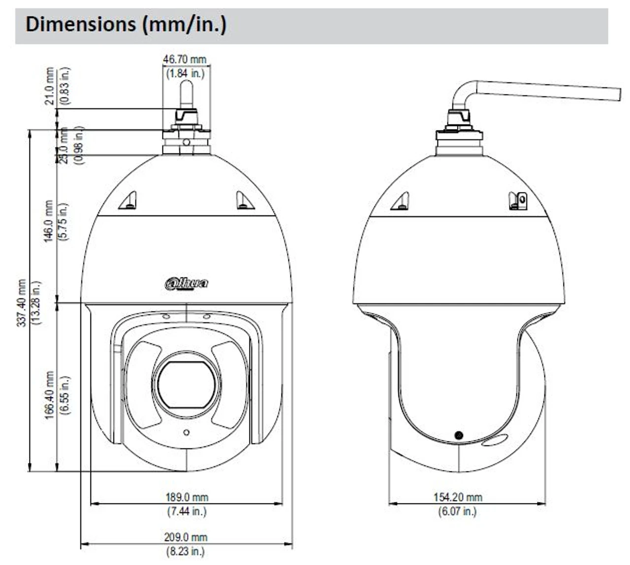 Dahua 6CE445XANR 4MP IR Starlight PTZ IP Security Camera With Analytics+ And 45x Optical Zoom - Image 4