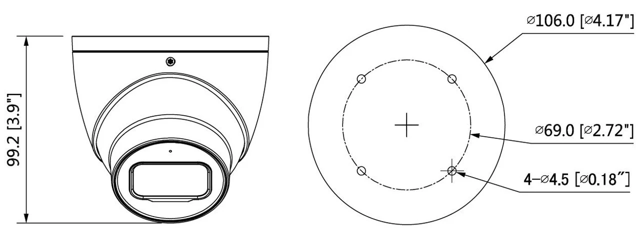 Dahua A22BJ63 2MP Outdoor Turret HD-CVI Security Camera With Night Color Technology - Image 2