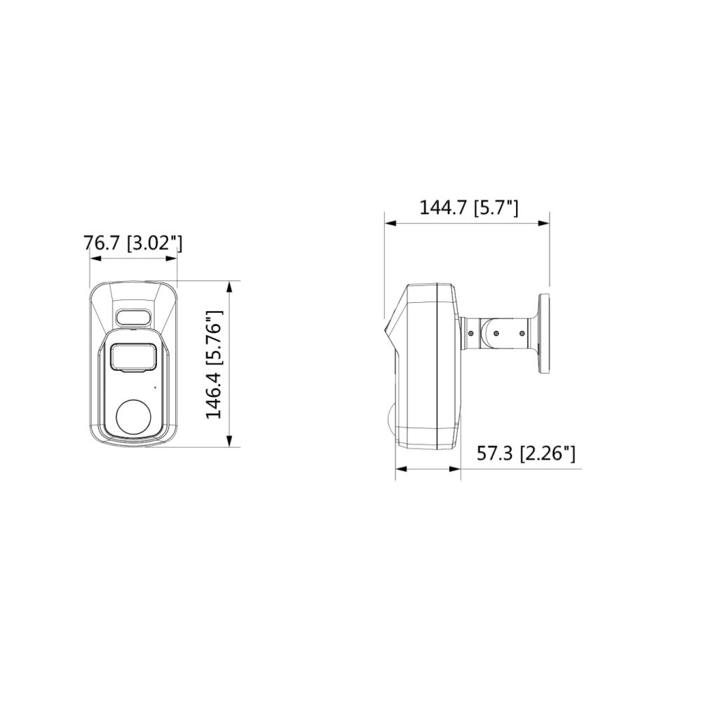 Dahua HAC-ME2241CP-0280B (2.8mm) Mini Kamera HDCVI 2MP - Image 2