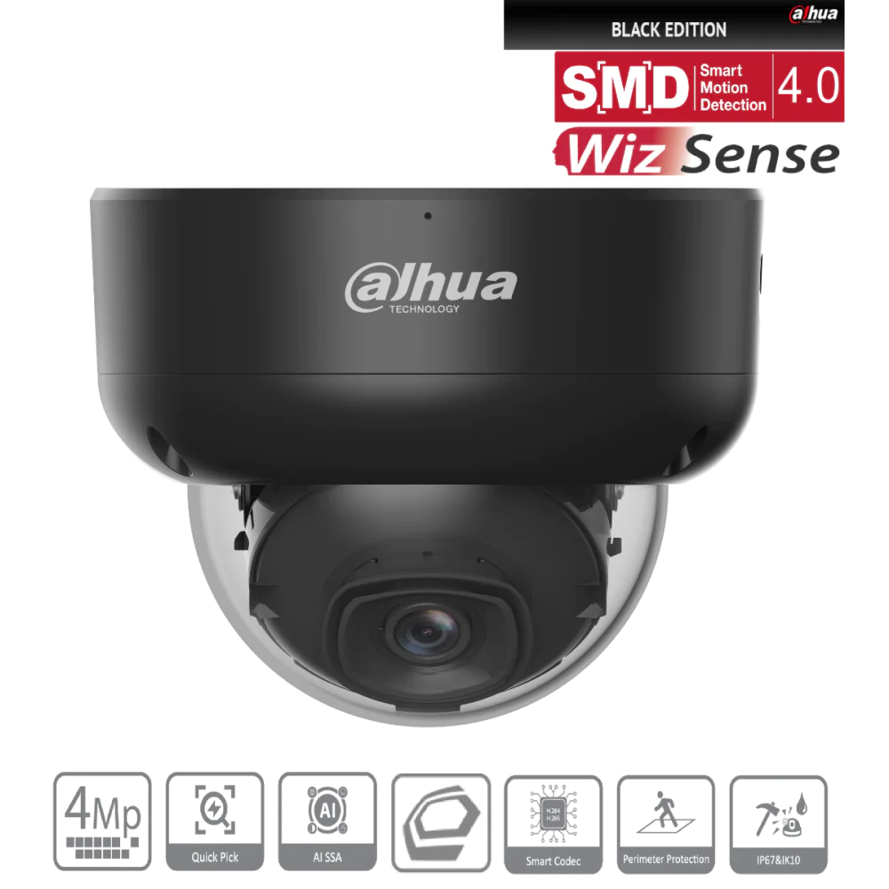 Dahua IPC-HDBW3441RP-ZS-S2-B (2,7 - 13,5 Mm) Dome Kamera 4MP Schwarz