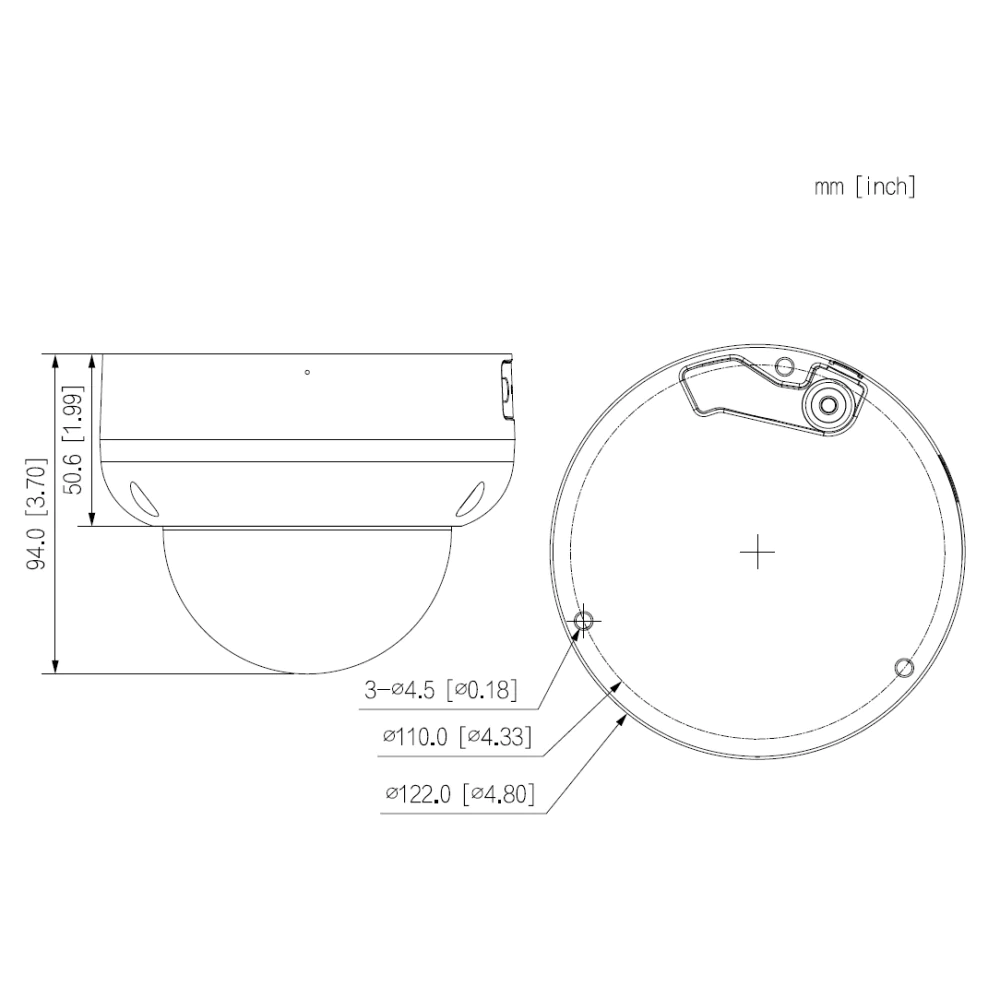 Dahua IPC-HDBW3441RP-ZS-S2-B (2,7 - 13,5 Mm) Dome Kamera 4MP Schwarz - Image 3