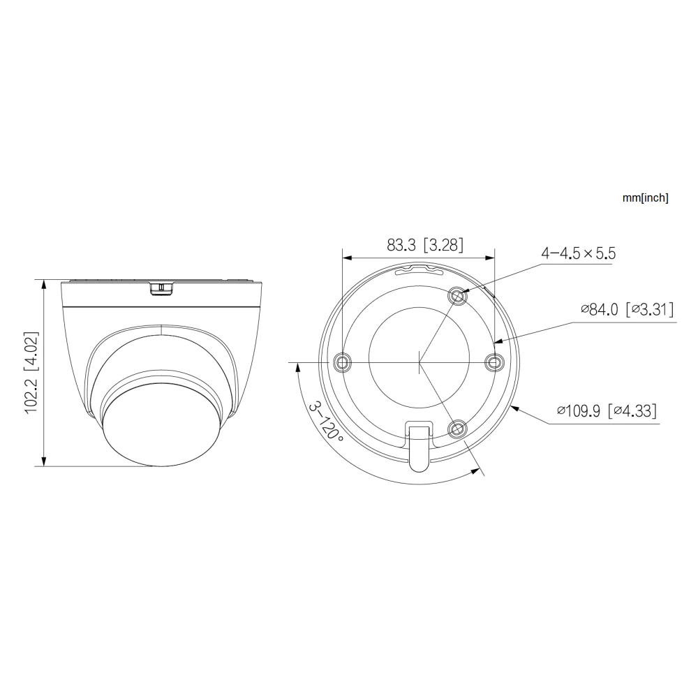 Dahua IPC-HDW1430DTP-STW (2.8mm) Turret Kamera WLAN 4MP - Image 3