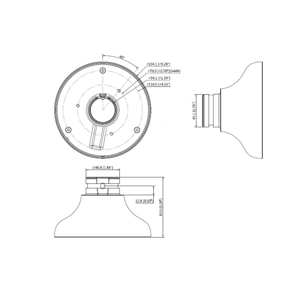 Dahua PFA107 Montageadapter - Image 2