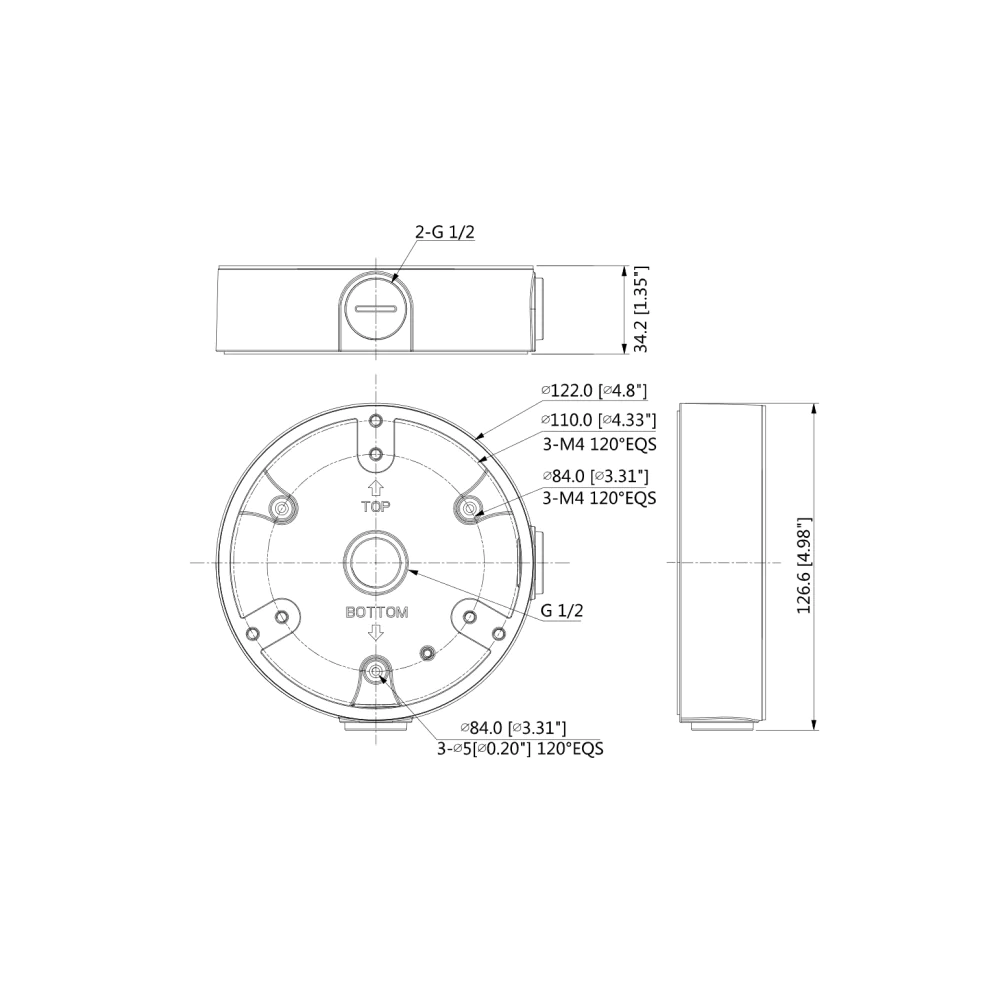 Dahua PFA137 Anschlussdose - Image 2