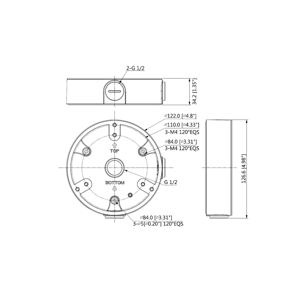 Dahua PFA137-B Anschlussdose - Image 3