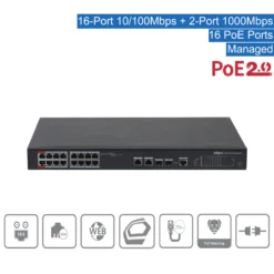 Dahua PFS4218-16ET-240-V3 16-PoE Switch