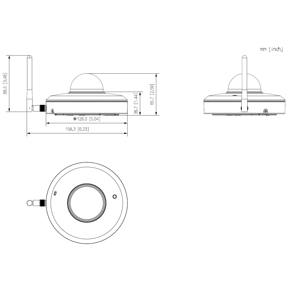 Dahua SD1A404DB-GNY-W (2.8-12mm) WLAN PTZ Kamera 4MP - Image 3
