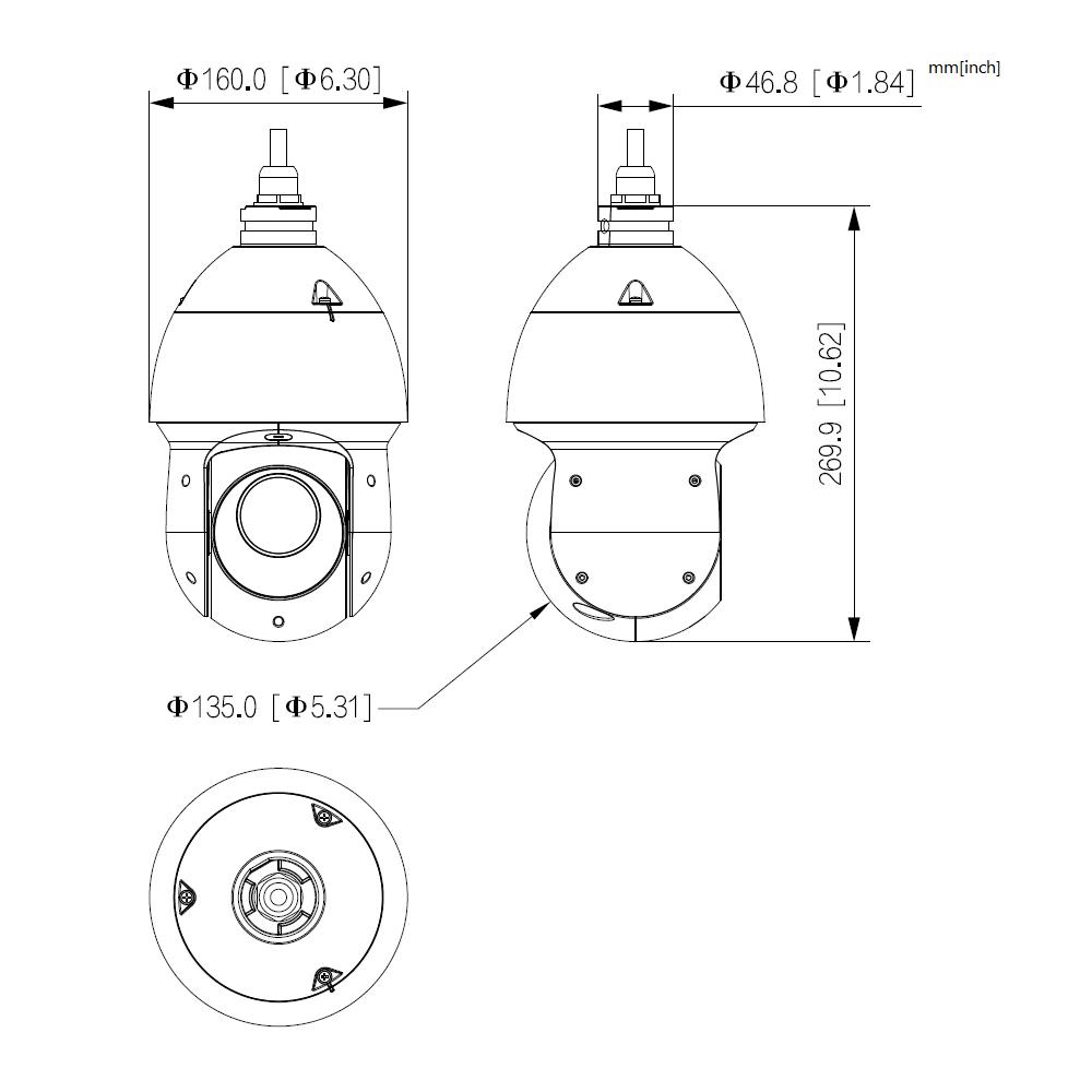 Dahua SD49825GB-HNR (5-125mm) PTZ Kamera 360° 4K - Image 2